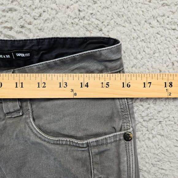 Off Grid Trail Blazer Pants Mens 32x32 Black Canvas Taper Fit - Picture 12 of 15